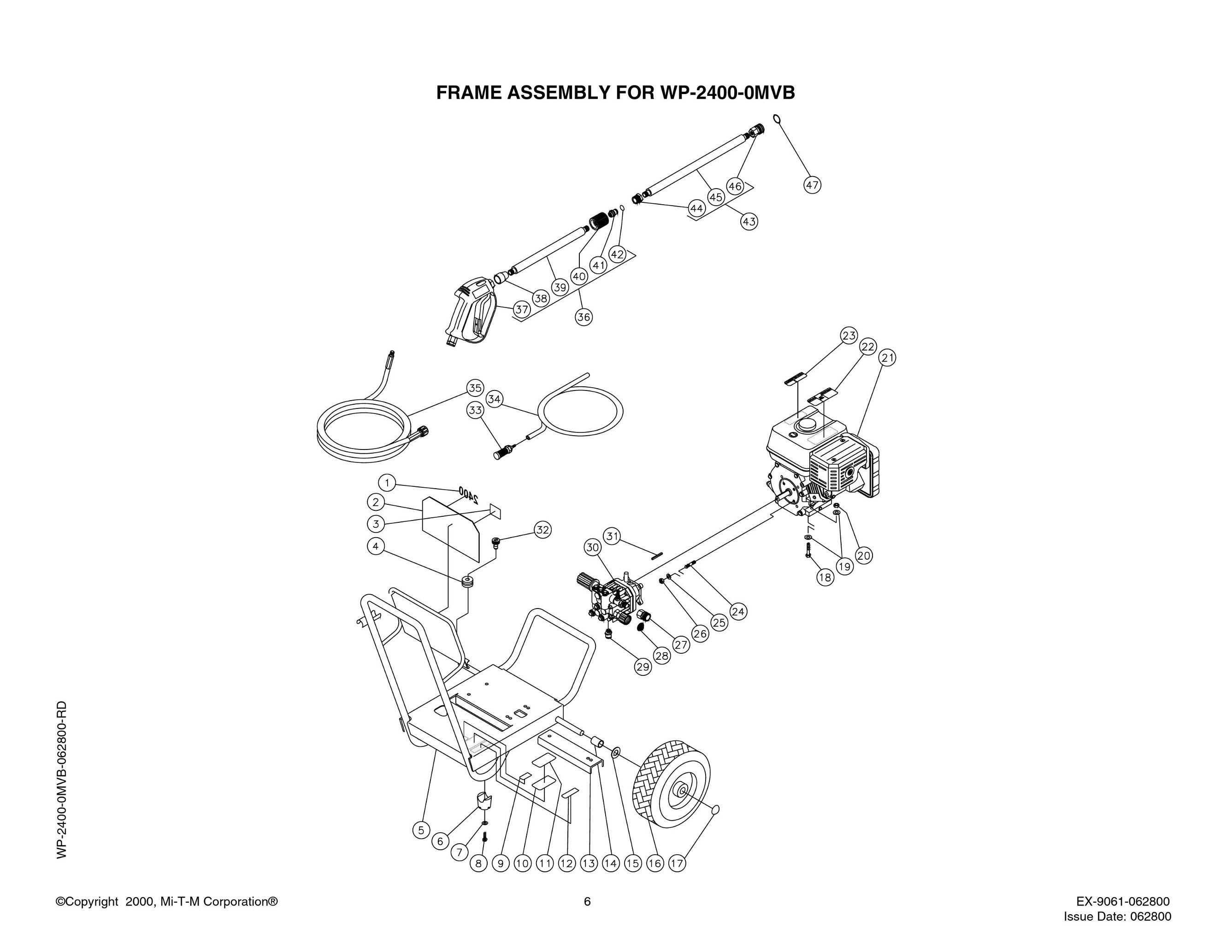 WP-2403-0MHB Parts, pump, repair kit, breakdown & owners manual.
